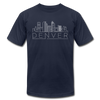 Denver, Colorado T-Shirt - Skyline Unisex Denver T Shirt - navy