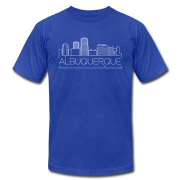 Albuquerque, New Mexico T-Shirt - Skyline Unisex Albuquerque T Shirt - royal blue