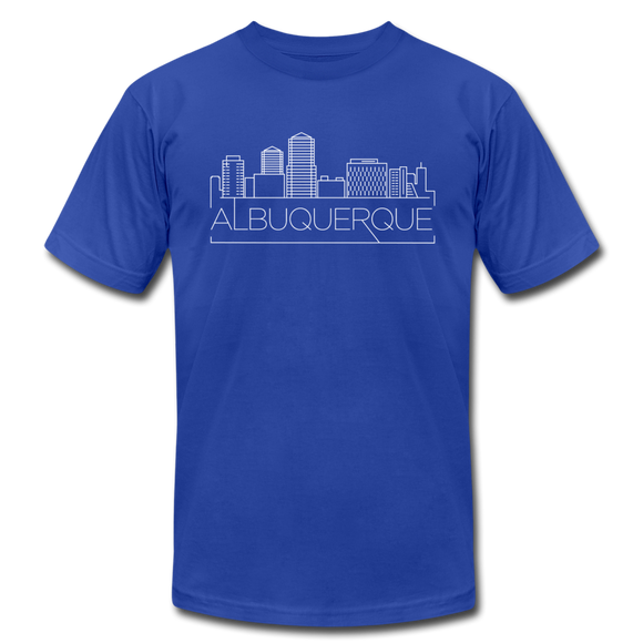 Albuquerque, New Mexico T-Shirt - Skyline Unisex Albuquerque T Shirt - royal blue