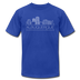 Albuquerque, New Mexico T-Shirt - Skyline Unisex Albuquerque T Shirt - royal blue