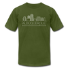 Albuquerque, New Mexico T-Shirt - Skyline Unisex Albuquerque T Shirt - olive