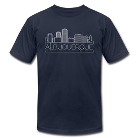 Albuquerque, New Mexico T-Shirt - Skyline Unisex Albuquerque T Shirt - navy