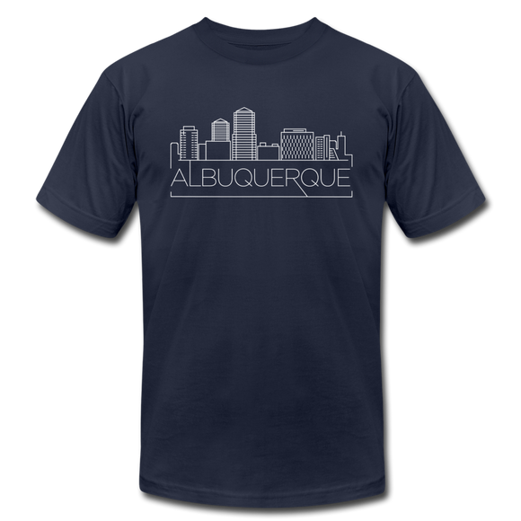 Albuquerque, New Mexico T-Shirt - Skyline Unisex Albuquerque T Shirt - navy