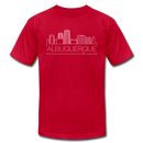 Albuquerque, New Mexico T-Shirt - Skyline Unisex Albuquerque T Shirt - red