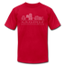 Albuquerque, New Mexico T-Shirt - Skyline Unisex Albuquerque T Shirt - red
