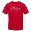 Albuquerque, New Mexico T-Shirt - Skyline Unisex Albuquerque T Shirt - red