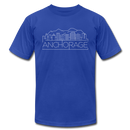 Anchorage, Alaska T-Shirt - Skyline Unisex Anchorage T Shirt - royal blue