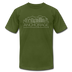 Anchorage, Alaska T-Shirt - Skyline Unisex Anchorage T Shirt - olive