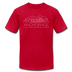 Anchorage, Alaska T-Shirt - Skyline Unisex Anchorage T Shirt - red