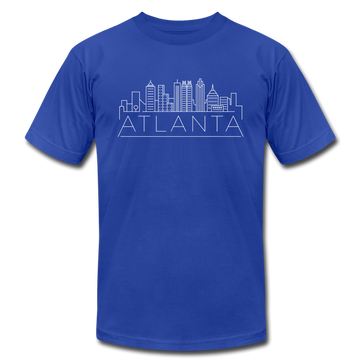 Atlanta, Georgia T-Shirt - Skyline Unisex Atlanta T Shirt - royal blue