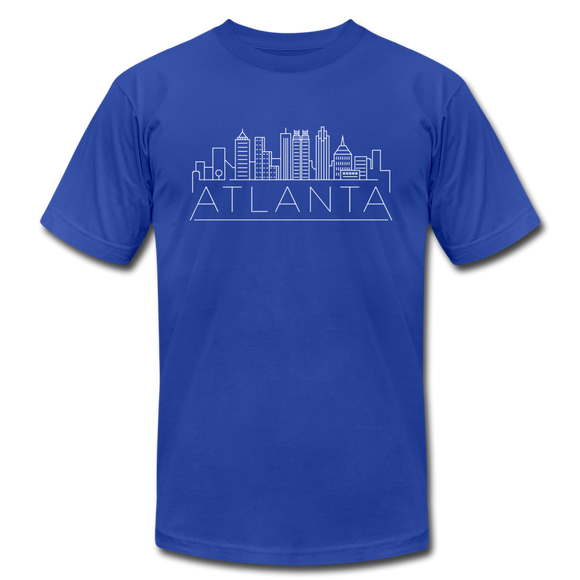 Atlanta, Georgia T-Shirt - Skyline Unisex Atlanta T Shirt - royal blue