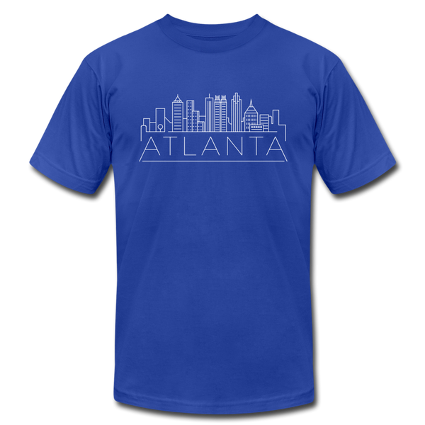 Atlanta, Georgia T-Shirt - Skyline Unisex Atlanta T Shirt - royal blue