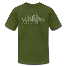 Atlanta, Georgia T-Shirt - Skyline Unisex Atlanta T Shirt - olive