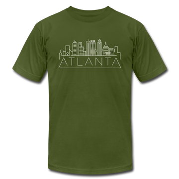 Atlanta, Georgia T-Shirt - Skyline Unisex Atlanta T Shirt - olive