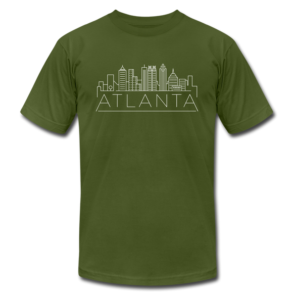 Atlanta, Georgia T-Shirt - Skyline Unisex Atlanta T Shirt - olive