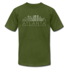 Atlanta, Georgia T-Shirt - Skyline Unisex Atlanta T Shirt - olive