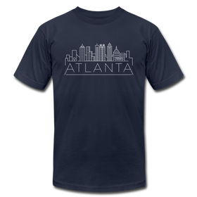 Atlanta, Georgia T-Shirt - Skyline Unisex Atlanta T Shirt - navy