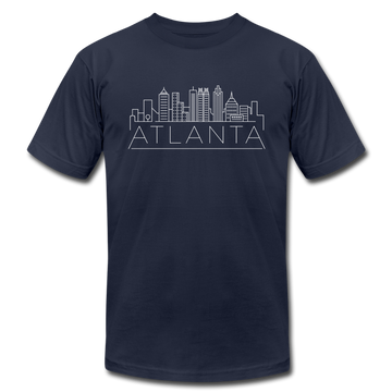 Atlanta, Georgia T-Shirt - Skyline Unisex Atlanta T Shirt - navy