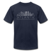 Atlanta, Georgia T-Shirt - Skyline Unisex Atlanta T Shirt - navy