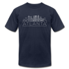 Atlanta, Georgia T-Shirt - Skyline Unisex Atlanta T Shirt - navy
