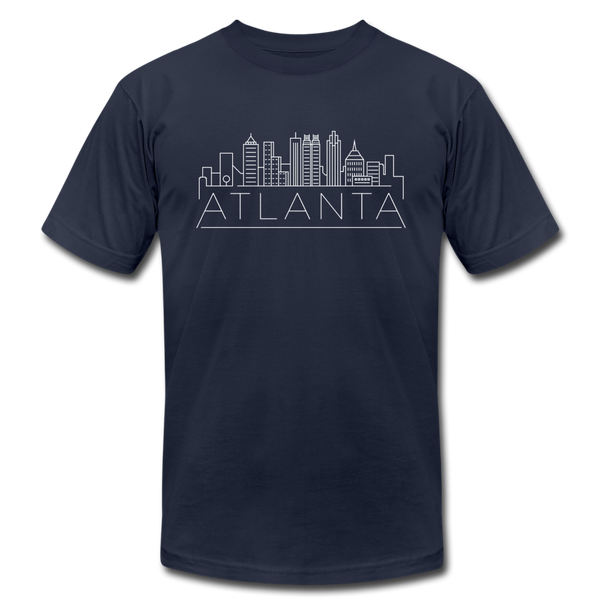 Atlanta, Georgia T-Shirt - Skyline Unisex Atlanta T Shirt - navy