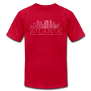 Atlanta, Georgia T-Shirt - Skyline Unisex Atlanta T Shirt - red
