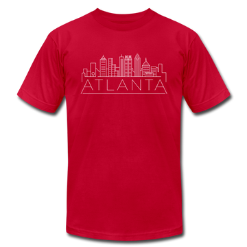 Atlanta, Georgia T-Shirt - Skyline Unisex Atlanta T Shirt - red