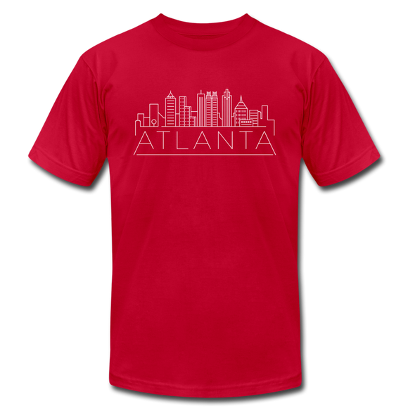 Atlanta, Georgia T-Shirt - Skyline Unisex Atlanta T Shirt - red