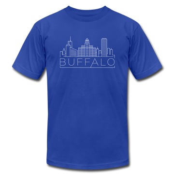 Buffalo, New York T-Shirt - Skyline Unisex Buffalo T Shirt - royal blue
