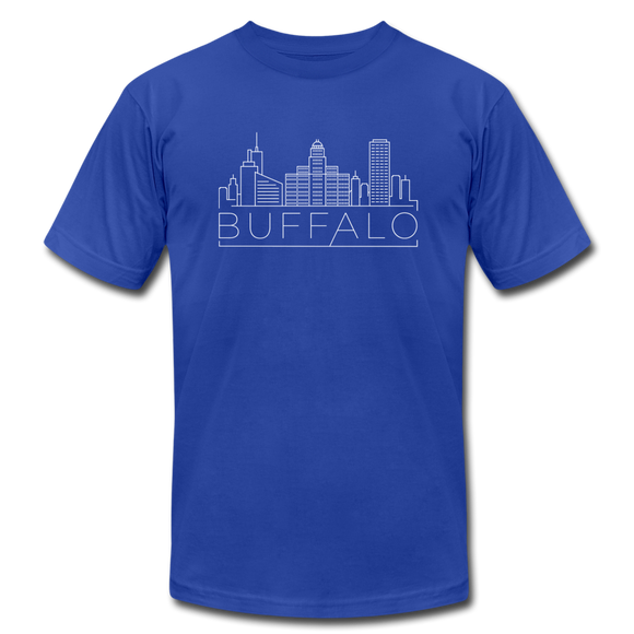 Buffalo, New York T-Shirt - Skyline Unisex Buffalo T Shirt - royal blue