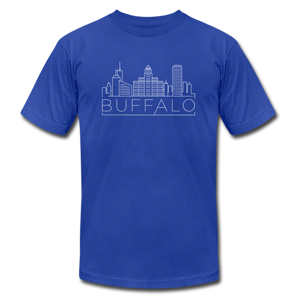 Buffalo, New York T-Shirt - Skyline Unisex Buffalo T Shirt - royal blue