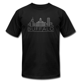 Buffalo, New York T-Shirt - Skyline Unisex Buffalo T Shirt - black