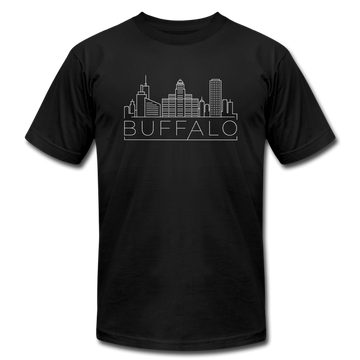 Buffalo, New York T-Shirt - Skyline Unisex Buffalo T Shirt - black