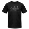 Buffalo, New York T-Shirt - Skyline Unisex Buffalo T Shirt - black