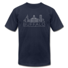 Buffalo, New York T-Shirt - Skyline Unisex Buffalo T Shirt - navy