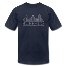 Buffalo, New York T-Shirt - Skyline Unisex Buffalo T Shirt - navy