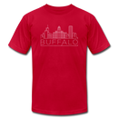 Buffalo, New York T-Shirt - Skyline Unisex Buffalo T Shirt - red