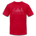 Buffalo, New York T-Shirt - Skyline Unisex Buffalo T Shirt - red