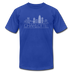 Charleston, South Carolina T-Shirt - Skyline Unisex Charleston T Shirt - royal blue