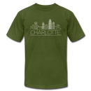 Charleston, South Carolina T-Shirt - Skyline Unisex Charleston T Shirt - olive
