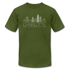 Charleston, South Carolina T-Shirt - Skyline Unisex Charleston T Shirt - olive