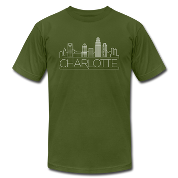 Charleston, South Carolina T-Shirt - Skyline Unisex Charleston T Shirt - olive