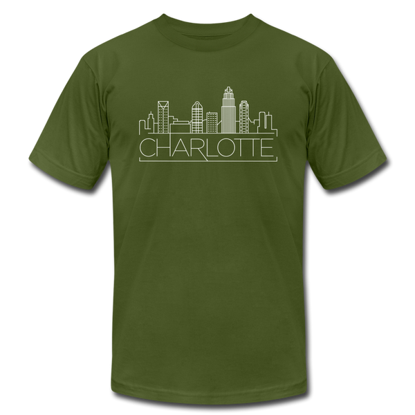 Charleston, South Carolina T-Shirt - Skyline Unisex Charleston T Shirt - olive