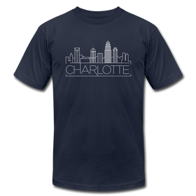 Charleston, South Carolina T-Shirt - Skyline Unisex Charleston T Shirt - navy