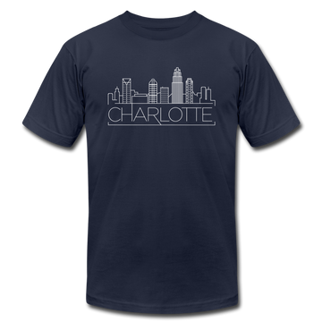 Charleston, South Carolina T-Shirt - Skyline Unisex Charleston T Shirt - navy
