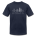 Charleston, South Carolina T-Shirt - Skyline Unisex Charleston T Shirt - navy