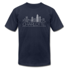 Charleston, South Carolina T-Shirt - Skyline Unisex Charleston T Shirt - navy