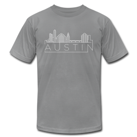 Austin, Texas T-Shirt - Skyline Unisex Austin T Shirt - slate