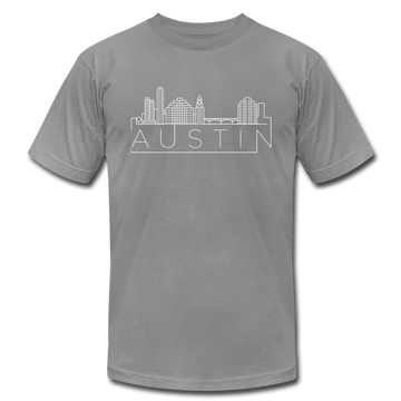 Austin, Texas T-Shirt - Skyline Unisex Austin T Shirt - slate