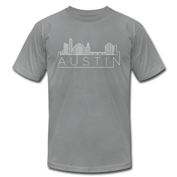 Austin, Texas T-Shirt - Skyline Unisex Austin T Shirt - slate